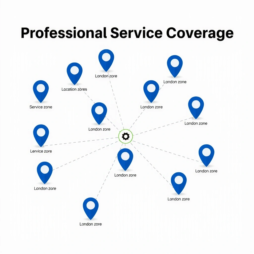 London service coverage map area