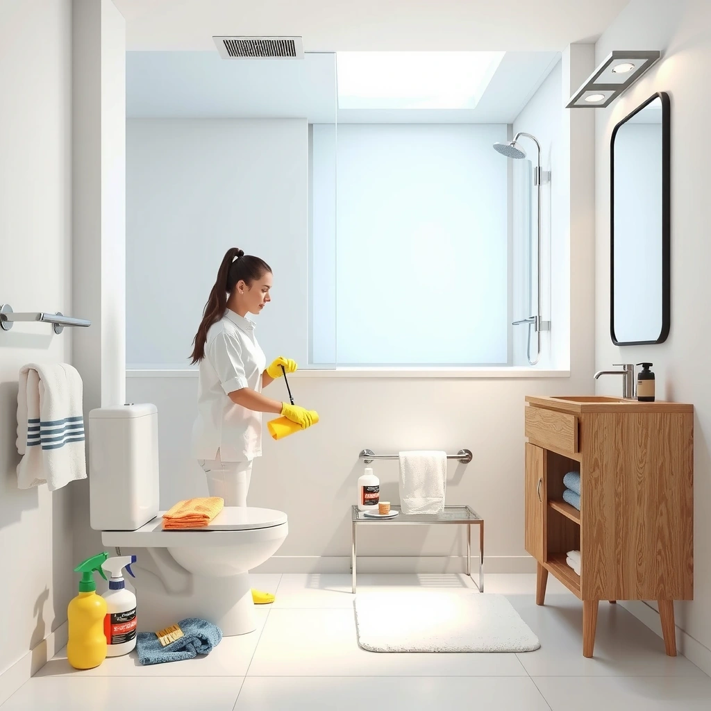 Professional bathroom cleaning service